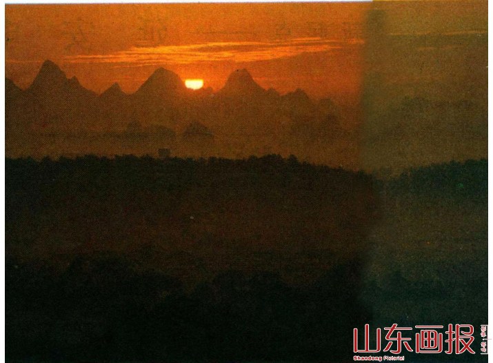 晨曦中的桂林山水