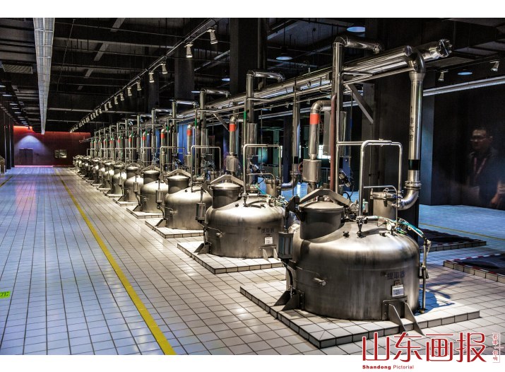 东阿阿胶现代化的生产车间