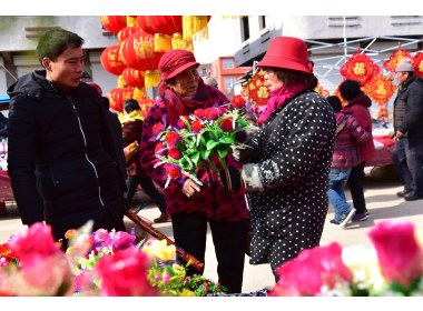 山东枣庄：乡间年集年味浓