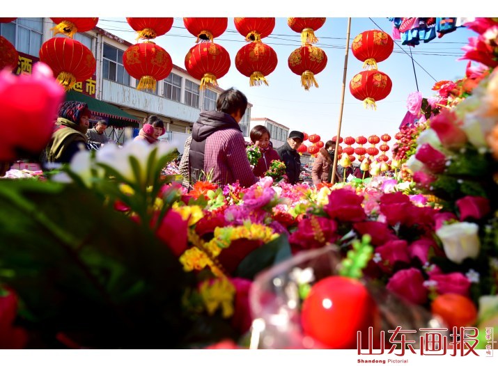 山东枣庄：中国红 年味浓