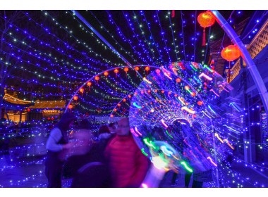 青岛即墨古城夜景