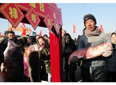 山东垦利冬捕“捞”年味