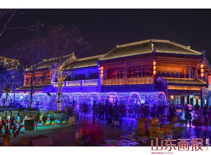 青岛即墨古城夜景