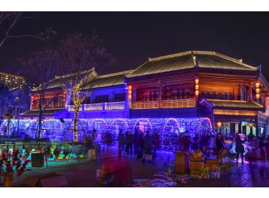 青岛即墨古城夜景