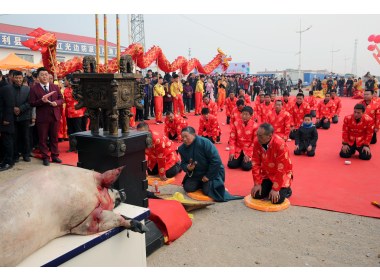 山东东营：开海节致敬大海 祈求平安丰收