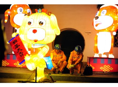 山东东营 赏花灯品民俗闹元宵