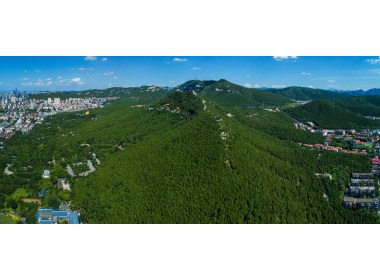 航拍千佛山全景