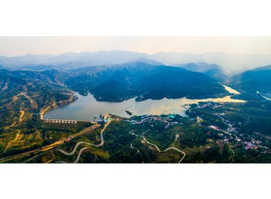 航拍章丘垛庄水库