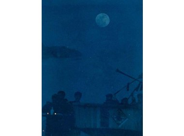 节日的晚上，送灯