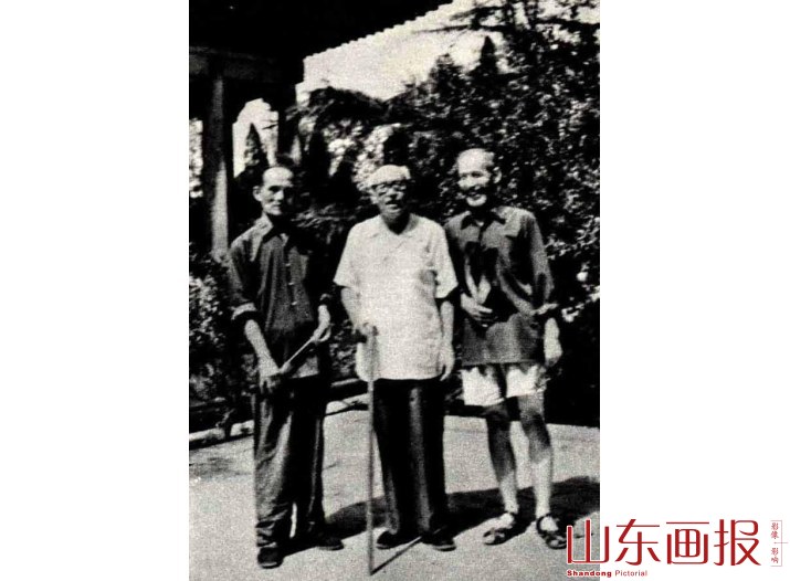 陈寿荣与李苦禅、张伏山