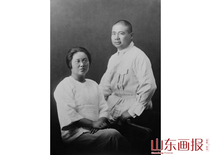 冯玉祥及其夫人的合影
