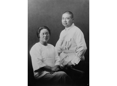 冯玉祥及其夫人的合影