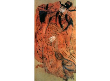 清朝的孔府门神《加官进禄》
