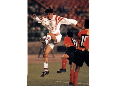 96甲A金靴射手，山东籍队员宿茂臻如今在国足中只能作壁上观