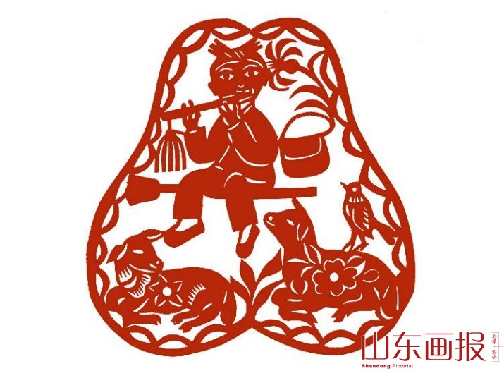 剪纸：牧羊