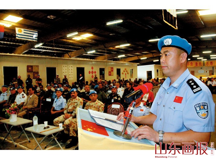 中国防暴队石学鹏政委讲话