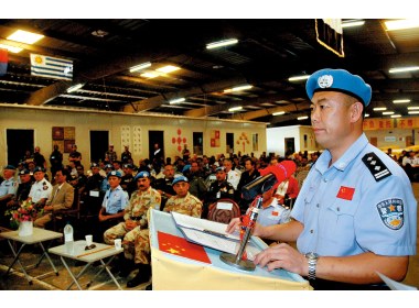 中国防暴队石学鹏政委讲话