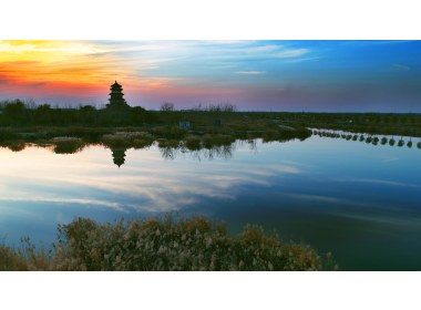 齐王阁夕照