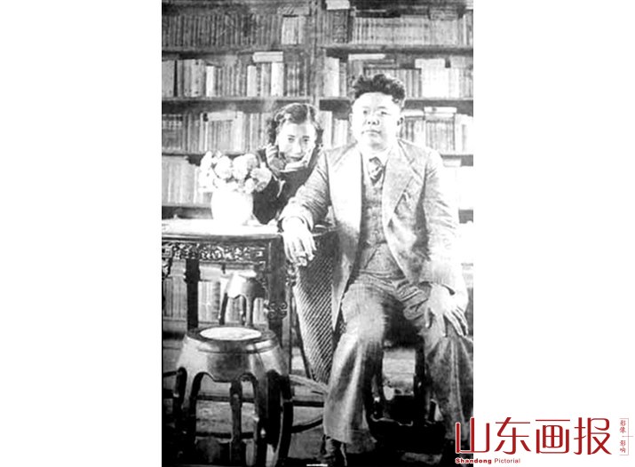 1934年傅斯年在北平与俞大綵新婚照