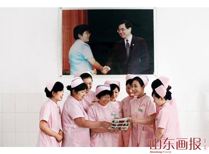 刘振华是护士们的学习榜样