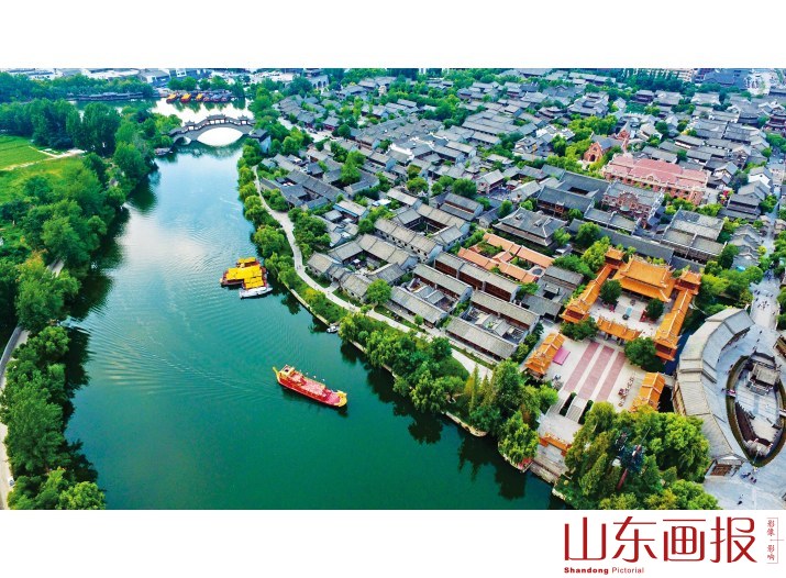 大运河畔的台儿庄
