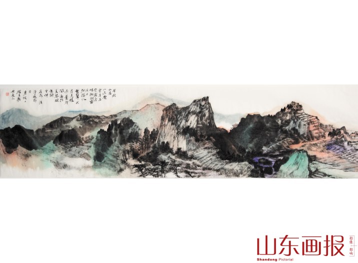 孙文韬国画作品《早秋山居》