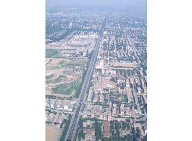 航拍1980年代的济南市