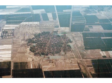 航拍黄河两岸