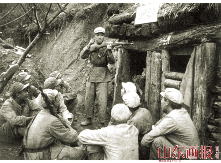 班长许禄石介绍经验