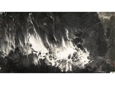 《沧溟涌洪峰》 纸本水墨